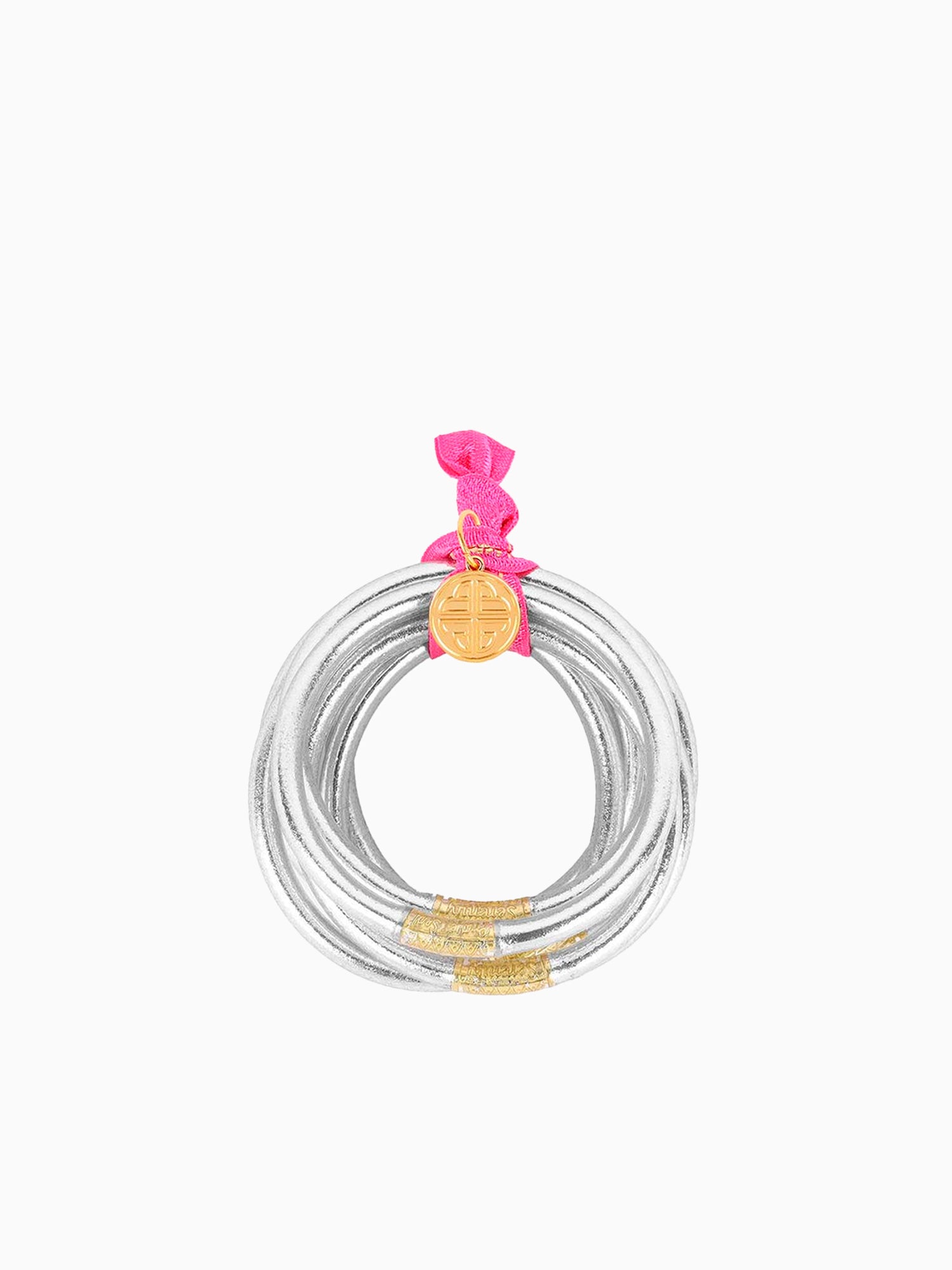 Silver All Weather Bangles (Set of 9) - Serenity Prayer