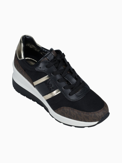 Mabel Trainer Black Leather Black / 5 / M