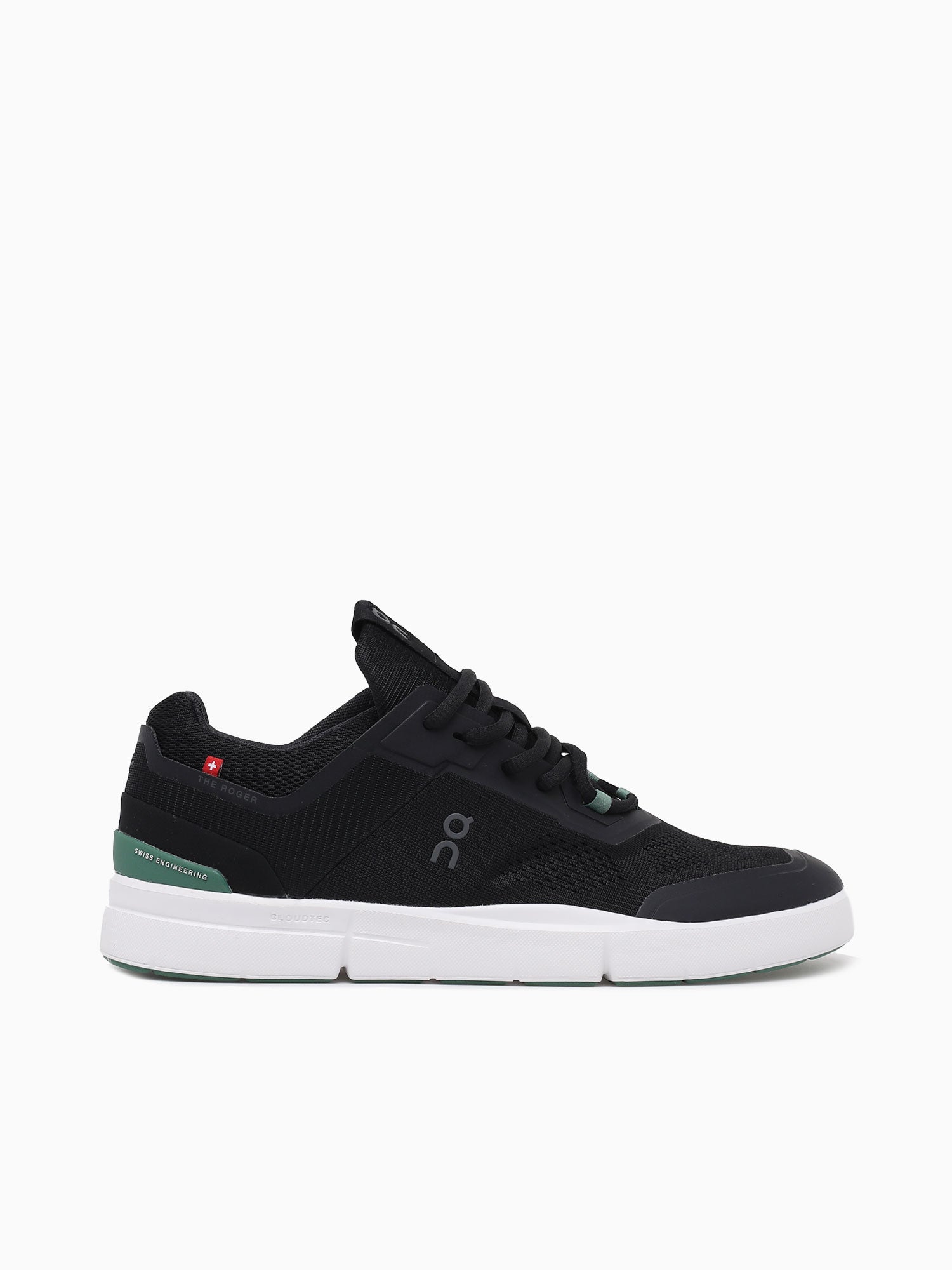 Roger Spin Black Green leather Mesh Black / 7 / M