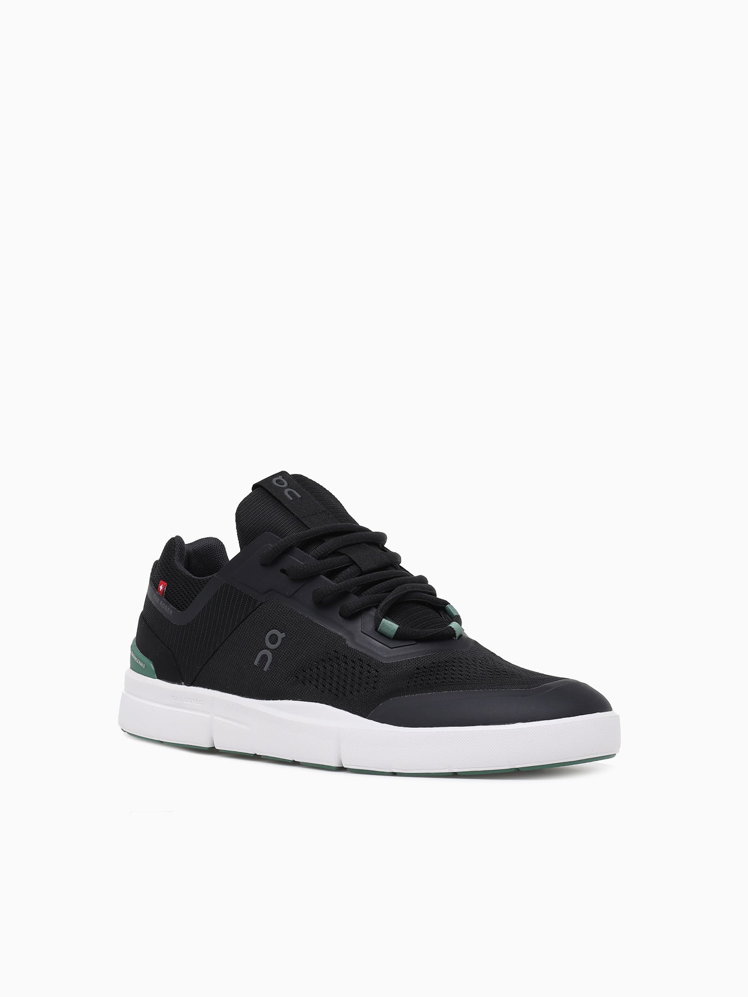 Roger Spin Black Green leather Mesh Black / 7 / M