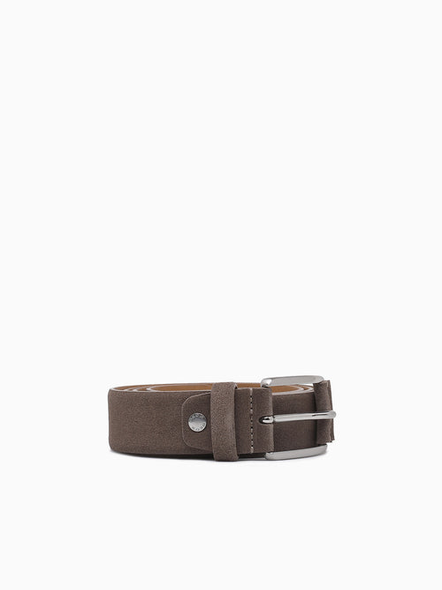U Belt U35k5e taupe suede