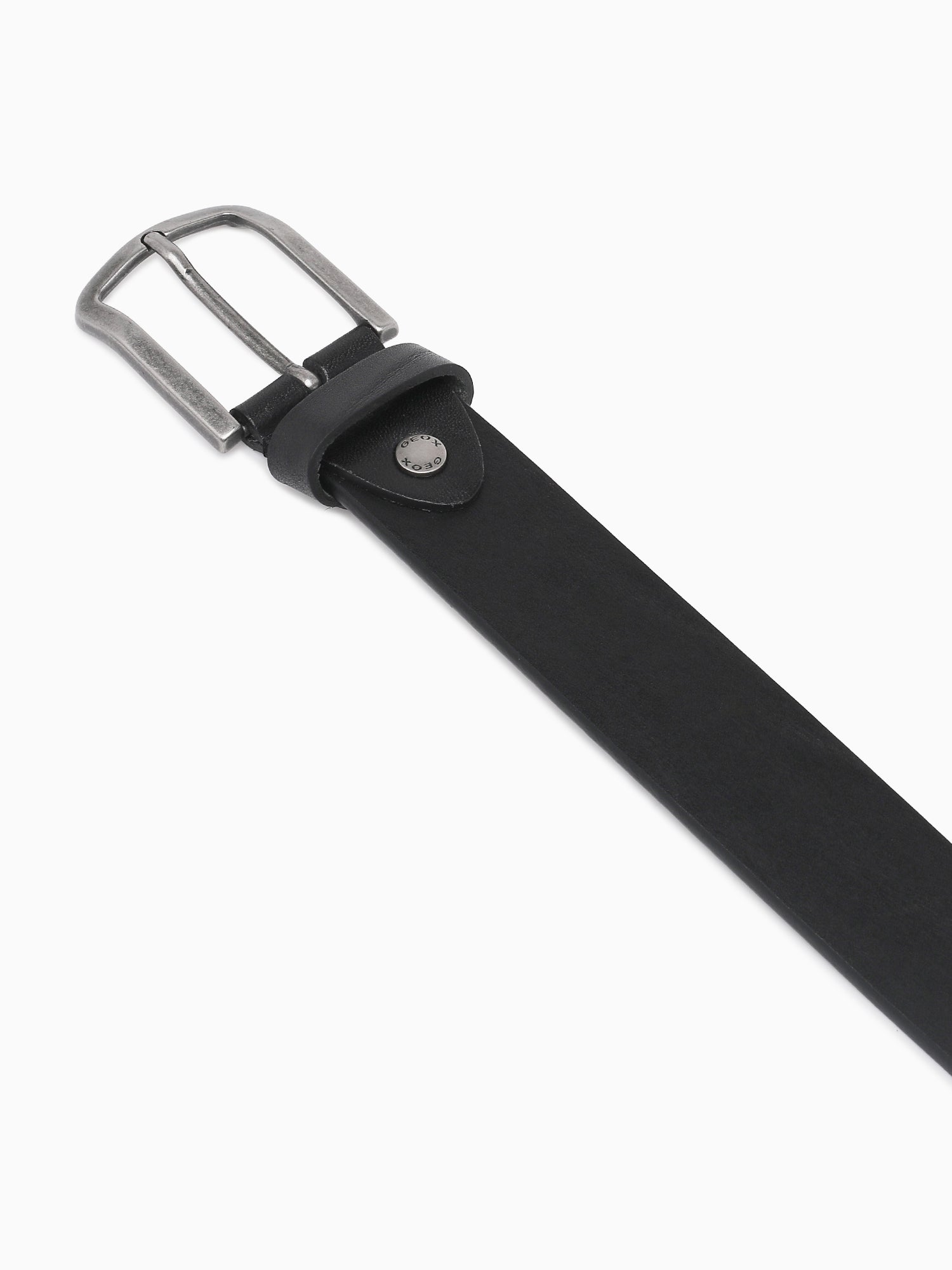 U Belt U35k5f black vegetable leather