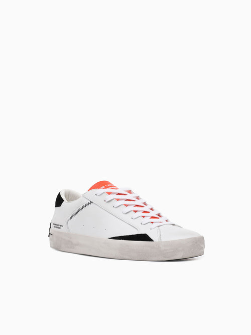 Distressed White Leather White / 39 / M