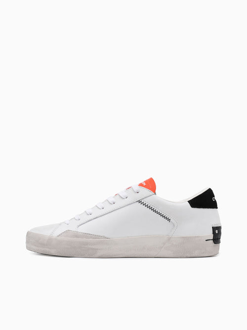 Distressed White Leather White / 39 / M