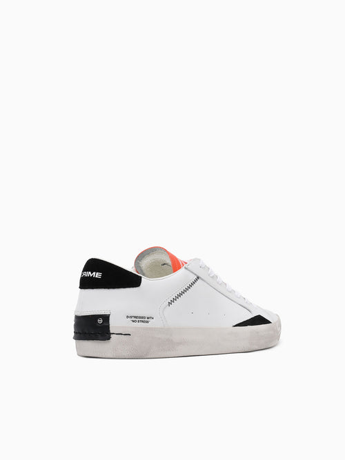 Distressed White Leather White / 39 / M