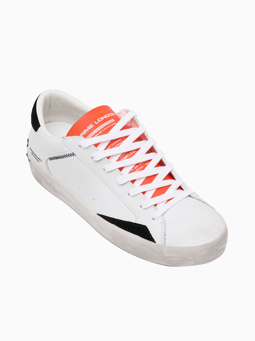 Distressed White Leather White / 39 / M