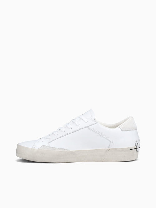 Distressed White Leather White / 39 / M