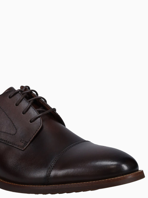 Rucci Cap Toe Brown Leather Brown / 7 / M