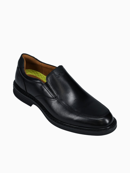 Norwalk Moc Toe Slip On Black Leather Black / 7 / M