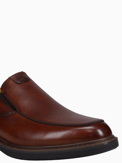 Norwalk Moc Toe Slip On Cognac Brw lea Brown / 7 / M