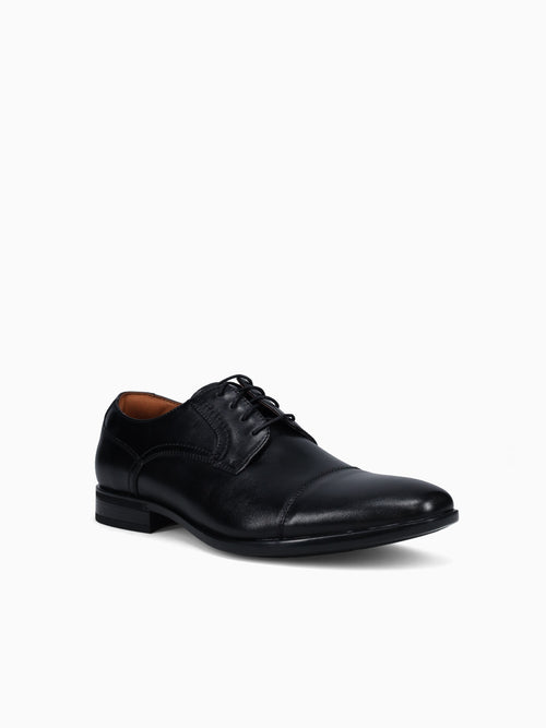 Zaffiro Cap Toe Oxford Black Leather Black / 7 / M