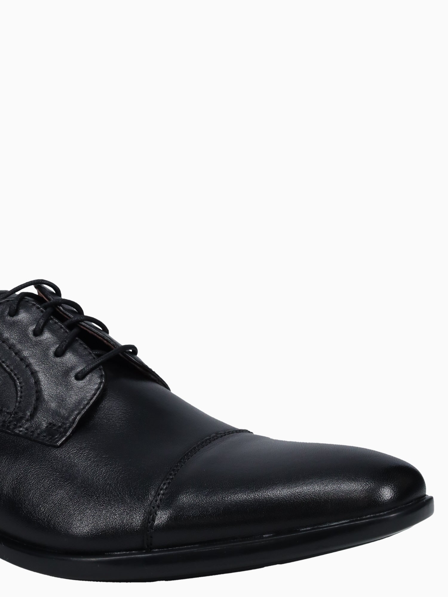 Zaffiro Cap Toe Oxford Black Leather Black / 7 / M