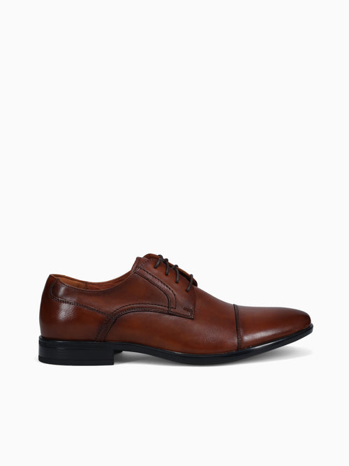 Zaffiro Cap Toe Oxford Cognac Leather Brown / 7 / M