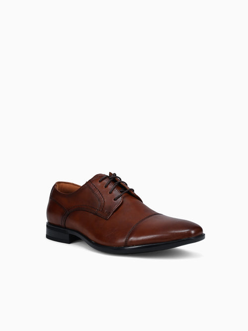 Zaffiro Cap Toe Oxford Cognac Leather Brown / 7 / M