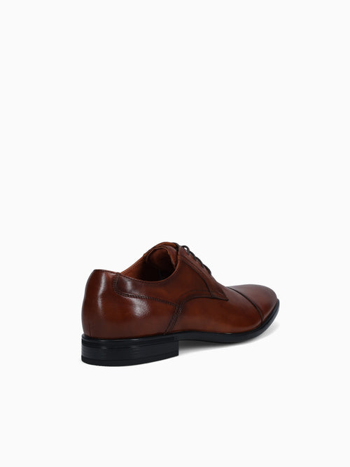 Zaffiro Cap Toe Oxford Cognac Leather Brown / 7 / M