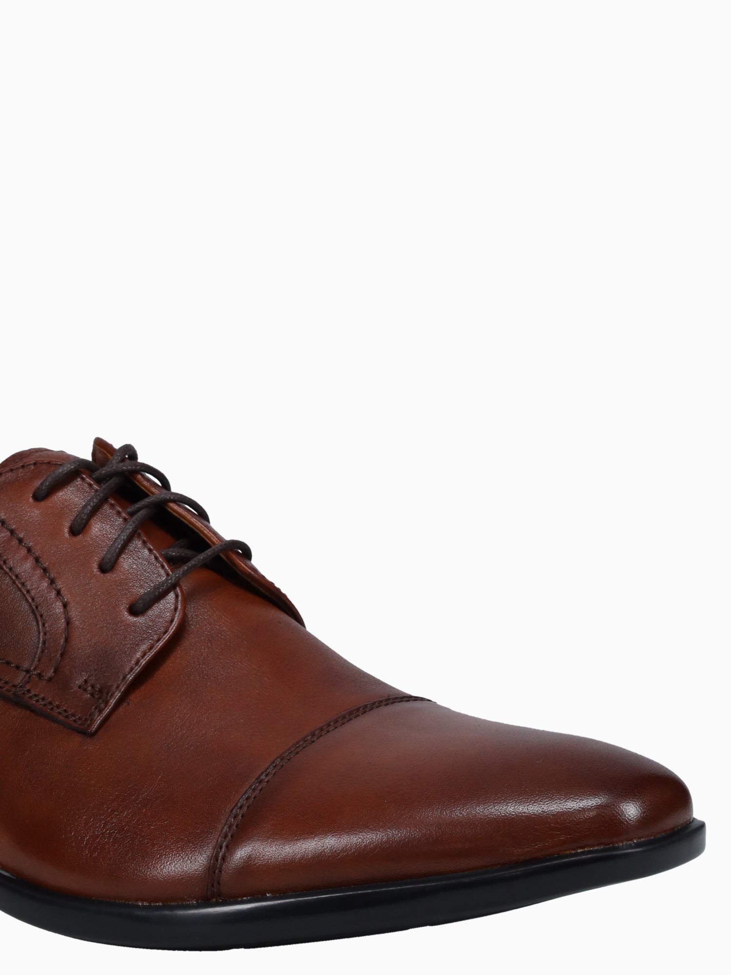 Zaffiro Cap Toe Oxford Cognac Leather Brown / 7 / M