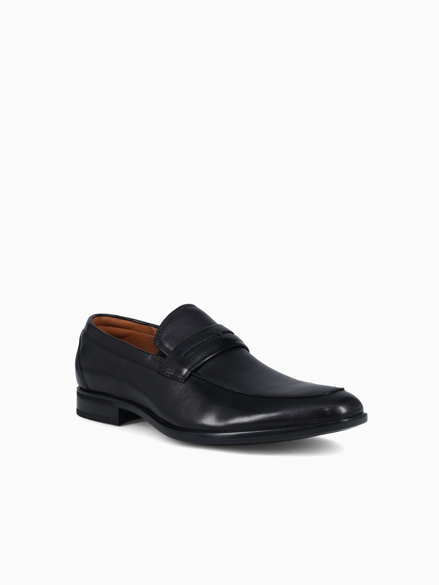 Zaffiro Moc Toe Penny Loafer Blk Leather Black / 7 / M