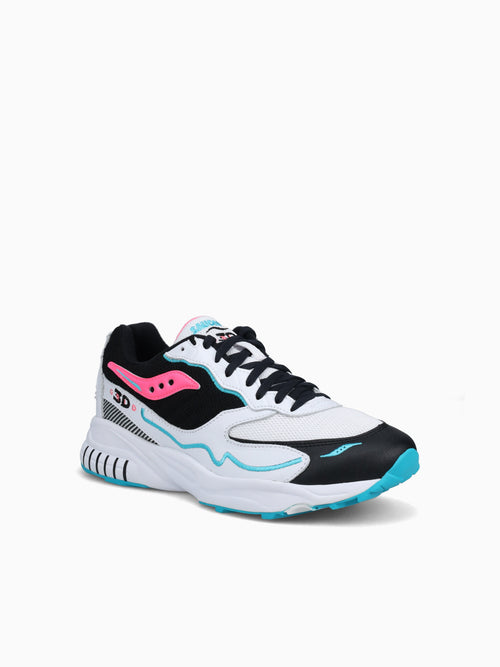 3d Grid Hurricane Wht Blk Pink lea Mesh White / 7 / M