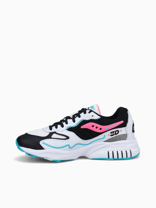 3d Grid Hurricane Wht Blk Pink lea Mesh White / 7 / M