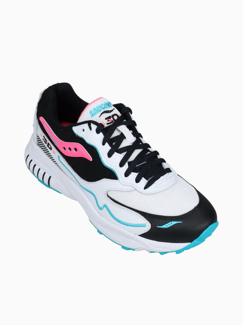 3d Grid Hurricane Wht Blk Pink lea Mesh White / 7 / M