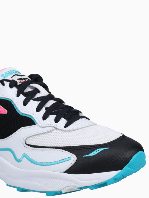 3d Grid Hurricane Wht Blk Pink lea Mesh White / 7 / M