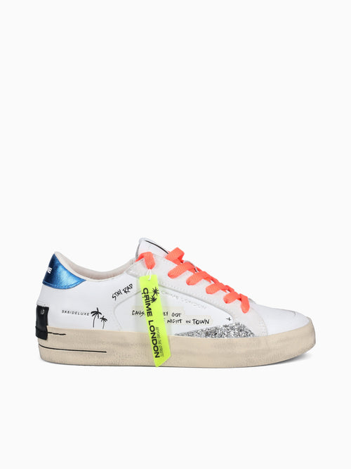 Sk8 Deluxe Wht Blue Org leather White Multi / 35 / M