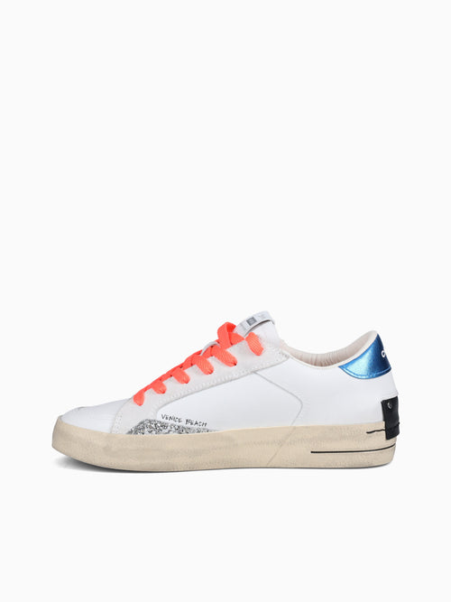Sk8 Deluxe Wht Blue Org leather White Multi / 35 / M