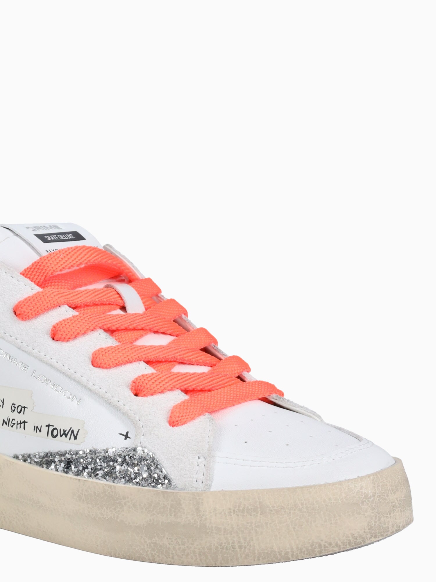 Sk8 Deluxe Wht Blue Org leather White Multi / 35 / M