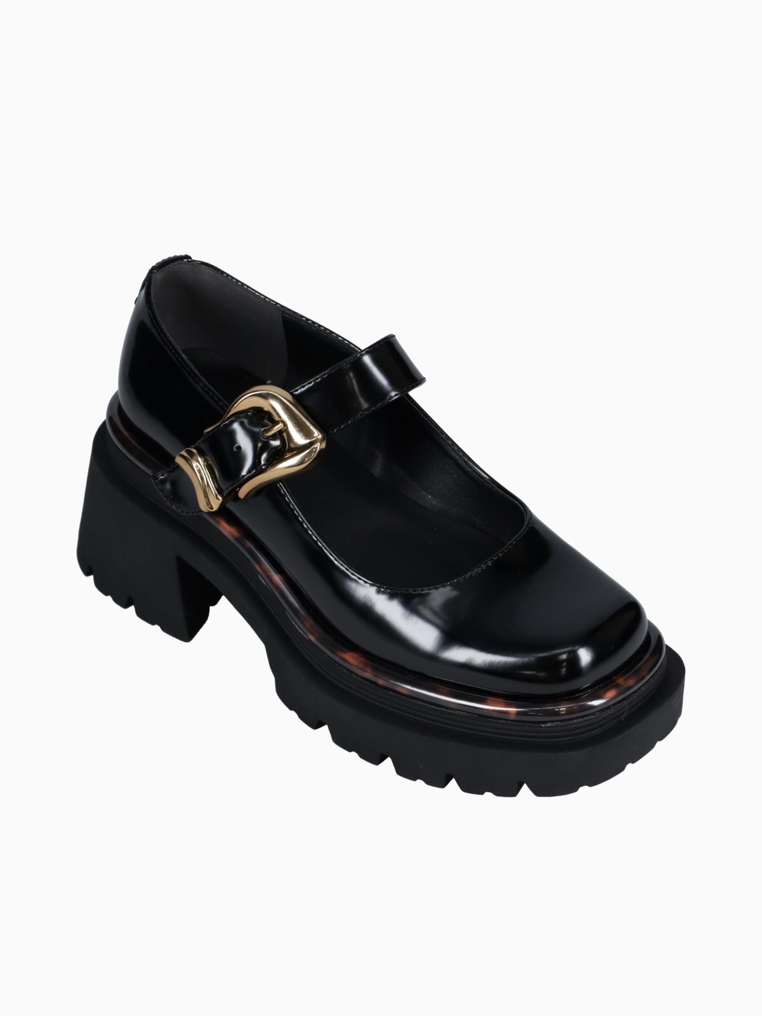 Nellie Black Leather Black / 5 / M