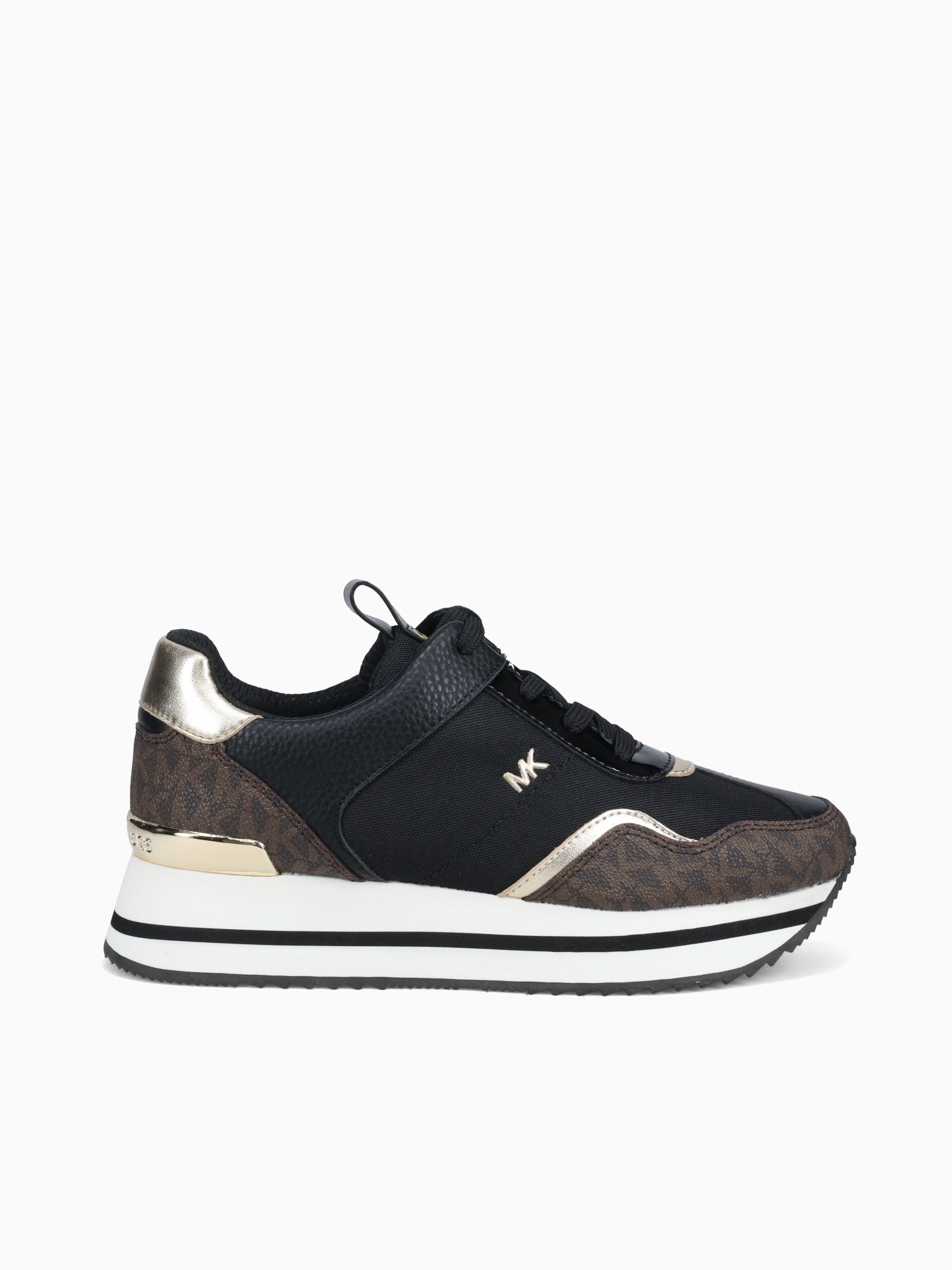 Raina Trainer Blk Brown tech canvas Black / 5 / M