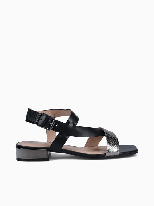Tess Pewter Preto cobra Toscana Pewter / 5 / M