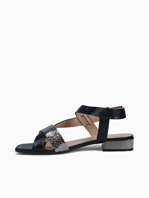 Tess Pewter Preto cobra Toscana Pewter / 5 / M
