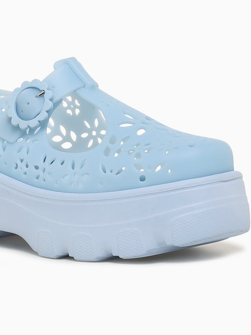Kick Off Lace Blue Jelly Eva Blue / 5 / M