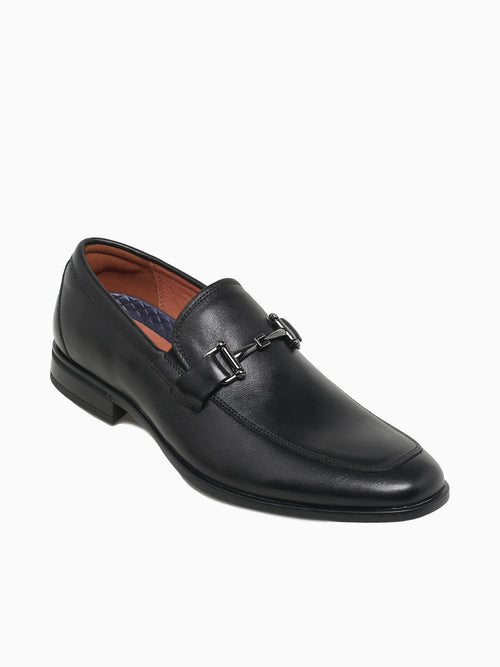 Zaffiro Moc Toe Bit Black Leather Black / 7 / M