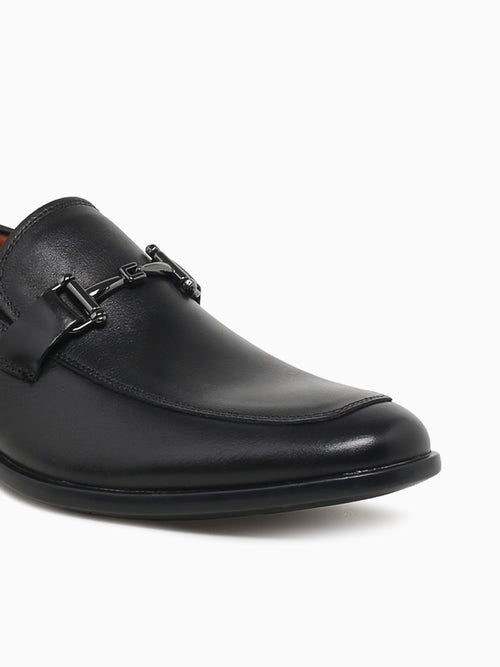 Zaffiro Moc Toe Bit Black Leather Black / 7 / M