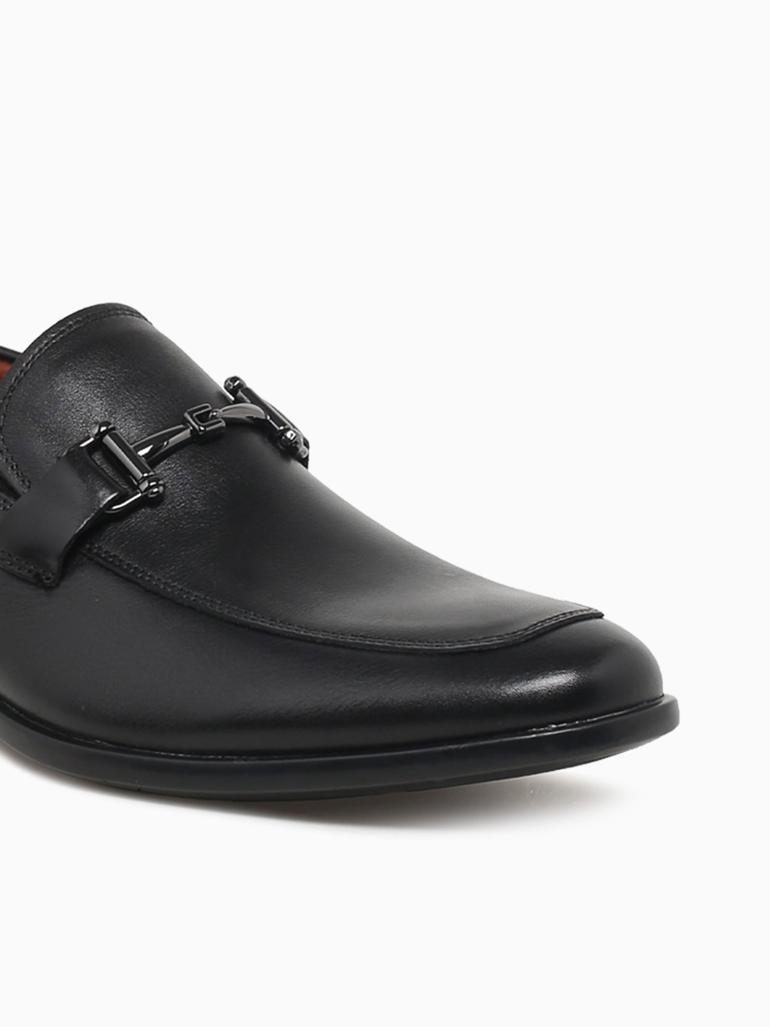 Zaffiro Moc Toe Bit Black Leather Black / 7 / M