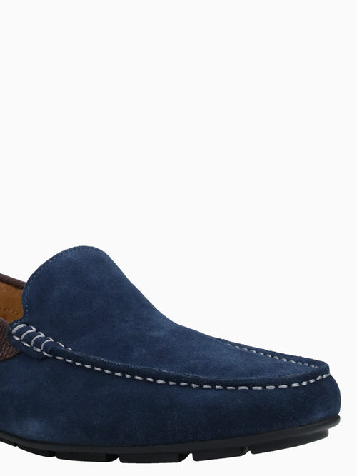 Motor Moc Toe Venetian Navy Brown Leathe Navy / 7 / M