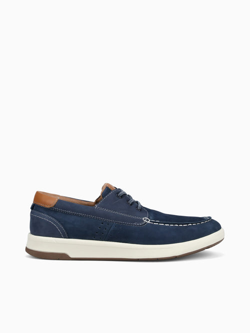 Crossover Moc Toe Boat Navy Cognac Navy / 7 / M