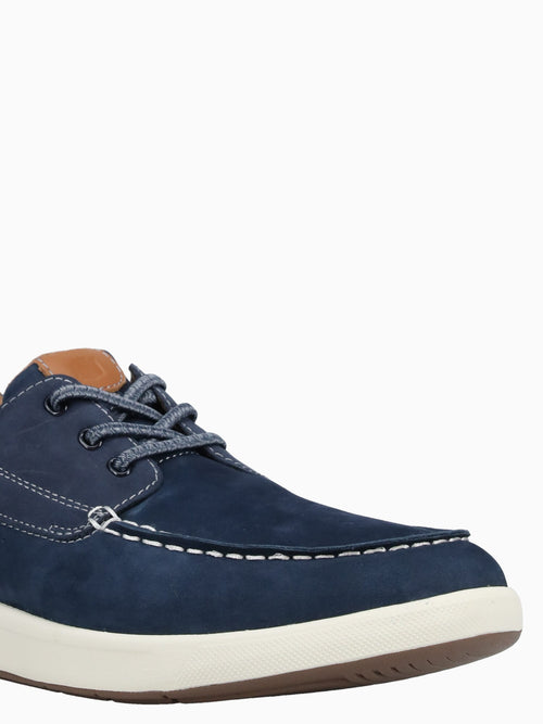 Crossover Moc Toe Boat Navy Cognac Navy / 7 / M