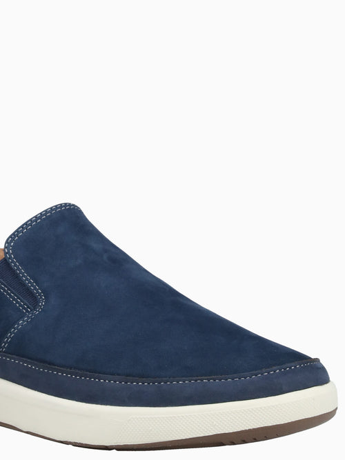 Crossover Double Gore Navy Cognac leathe Navy / 7 / M