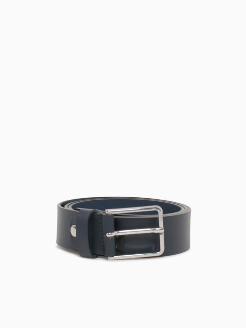U Belt U45k5k navy leather Navy / 32