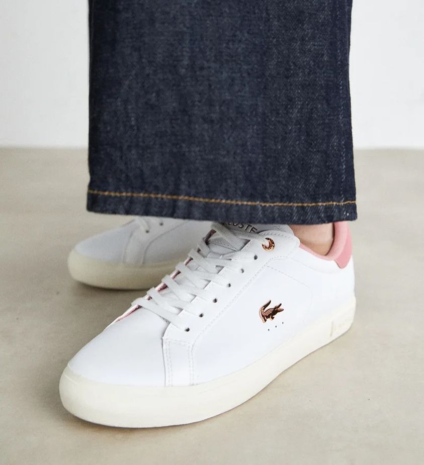 Powercourt 124 3 Wht Lt.pink leather