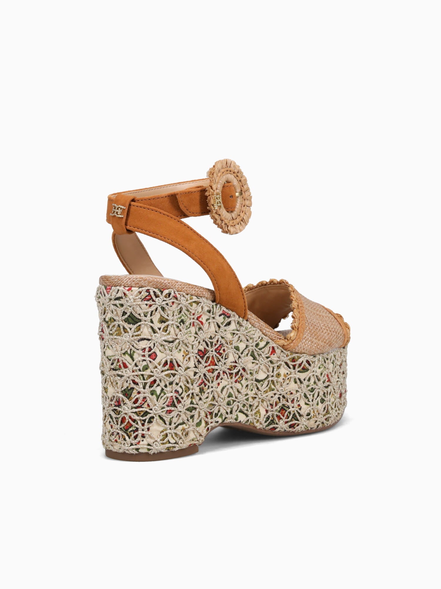 Amber Brown Tan raffia Crochet Brown / 5 / M
