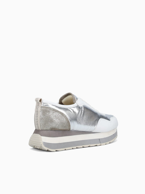 Kinetic Silver Suede Nylon Silver / 5 / M