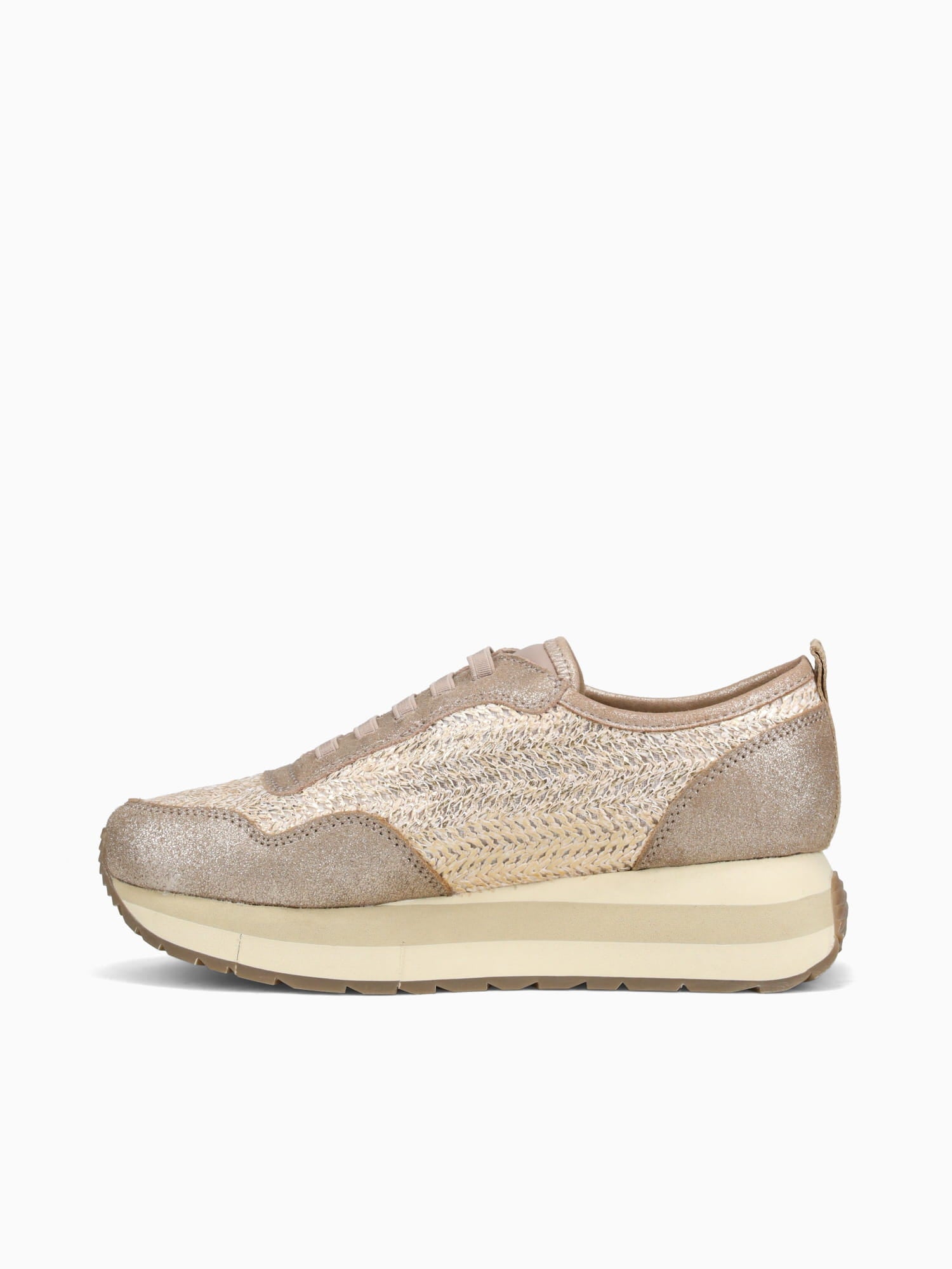 Kinetic Gold Raffia Raffia Leather Gold / 5 / M