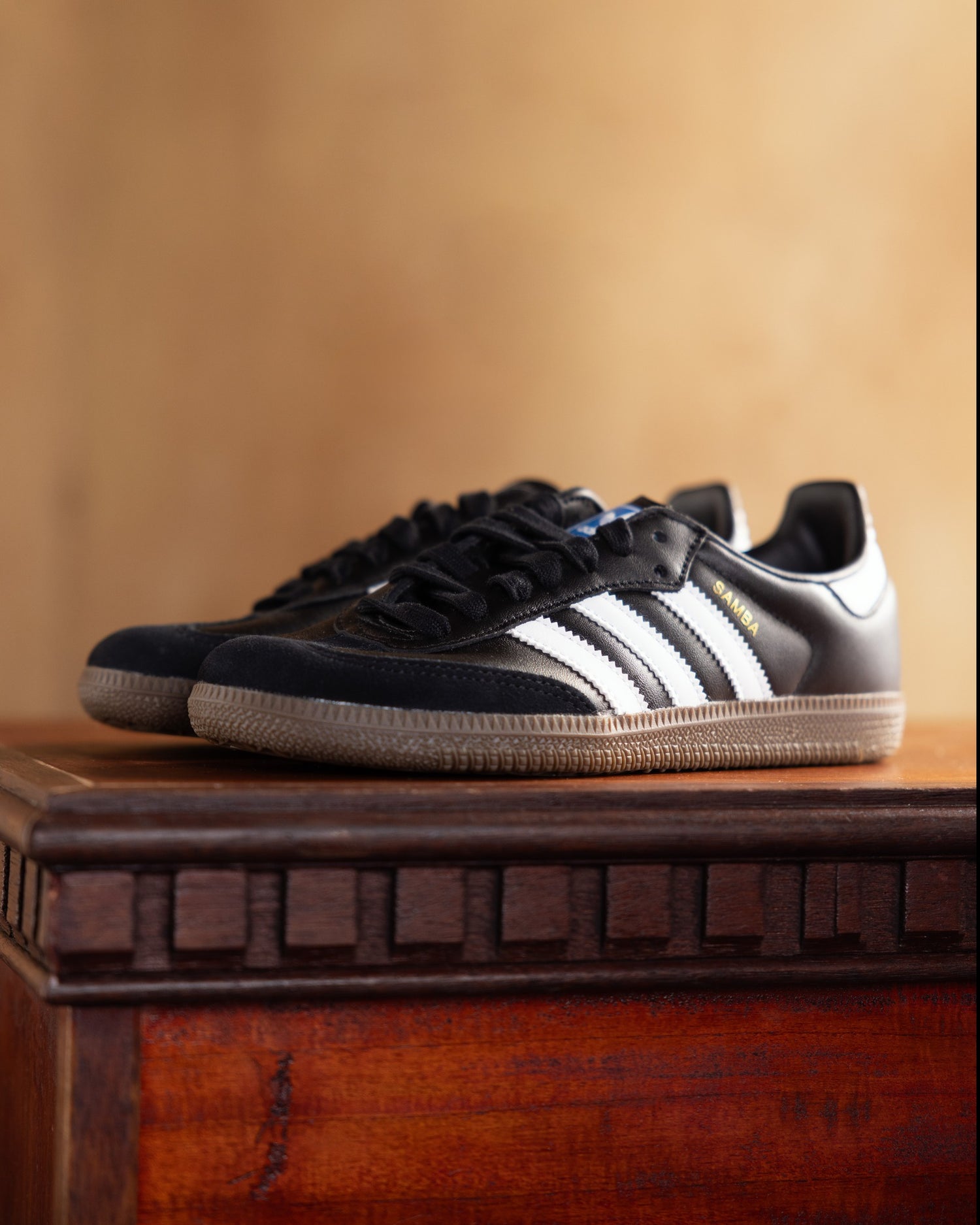 Samba Og Black White leather 75807