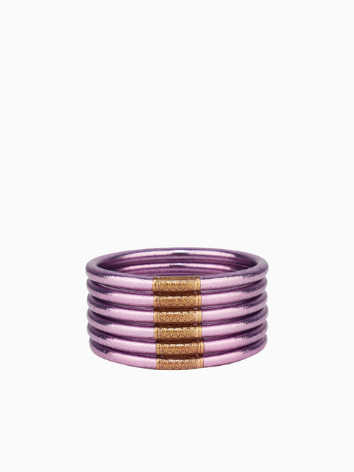 Lila All Weather Bangles Purple / S