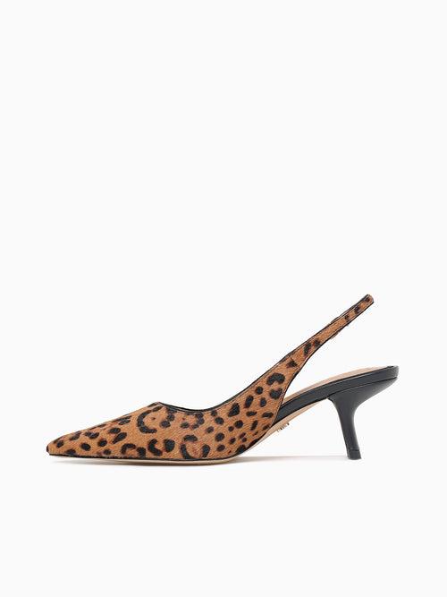 Bianka Sling Granada Tan Leopard Black Brown / 5 / M