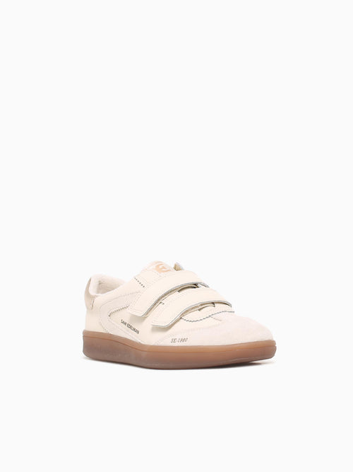 Talia Ivory Wht Gold leather Suede Off White / 5 / M