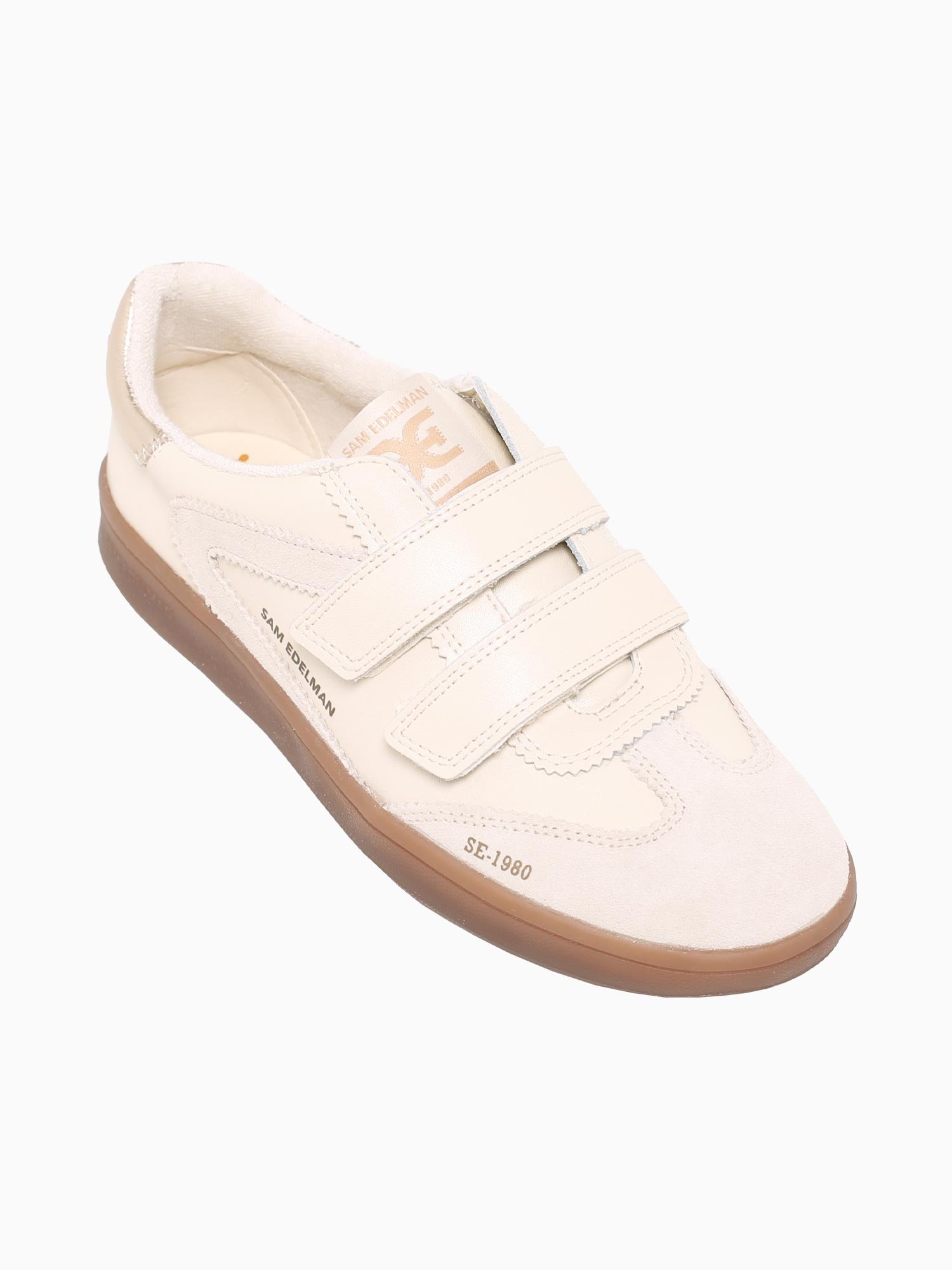 Talia Ivory Wht Gold leather Suede Off White / 5 / M